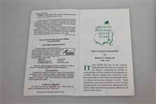 Jose Maria Olazabal Signed 1994 & 1999 Masters Tournament Spectator Guides JSA ALOA