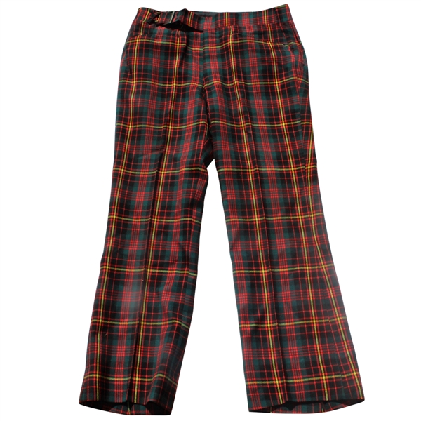 Don Cherrys Personal Varela Luxury Made Plaid Golf Slacks