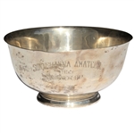 Don Cherrys 1955 Sunnehanna Amateur Runner-Up Sterling Silver Bowl