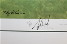 Tiger Woods Signed 1995 US Amateur Centennial Ltd Ed Ray Ellis Print JSA FULL #Y43122