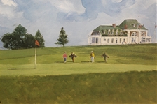 Tiger Woods Signed 1995 US Amateur Centennial Ltd Ed Ray Ellis Print JSA FULL #Y43122
