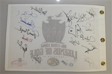 Multi-Signed Champions Tour 'Legends of Golf' Flag JSA ALOA