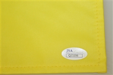 Fred Couples Signed Undated Masters Embroidered Flag JSA #Q23206