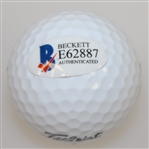 Sergio Garcia Signed Masters Logo Golf Ball Beckett #E62887