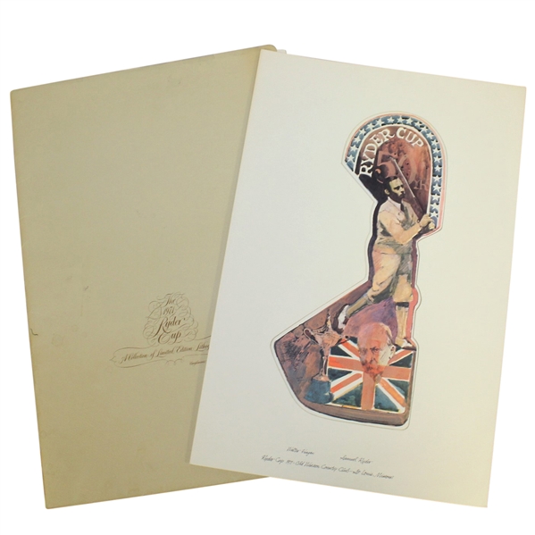1971 Ryder Cup at Old Warson Complete Set of Lithographs & Booklet