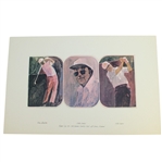 1971 Ryder Cup at Old Warson Complete Set of Lithographs & Booklet