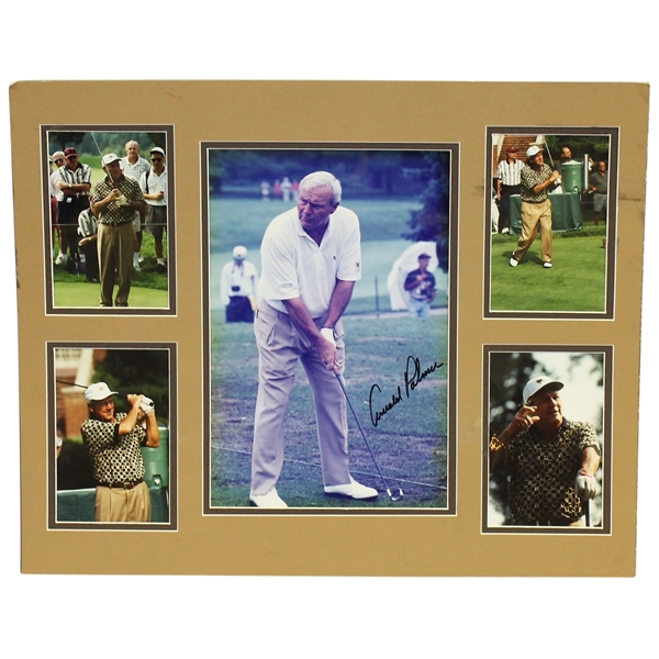Arnold Palmer Signed Photo with Matted Photo Display - Presidents Cup JSA ALOA