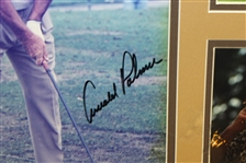 Arnold Palmer Signed Photo with Matted Photo Display - President's Cup JSA ALOA
