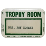 1962 Masters Tournament Trophy Room Badge - Arnold Palmer Winner