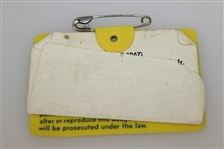 1973 Masters Tournament Badge #14804 - Tommy Aaron Winner