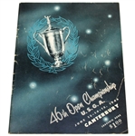 1946 US Open Championship at Canterbury Program - Lloyd Mangrum Winner