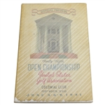1941 US Open Championship at Colonial CC Program - Craig Wood Winner
