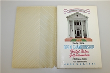 1941 US Open Championship at Colonial CC Program - Craig Wood Winner