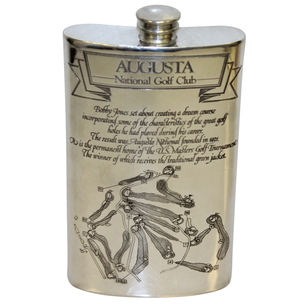 Augusta National Golf Club English Pewter Golf Flask - Great Condition