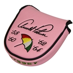Arnold Palmer Bay Hill Pink Mallet Putter Cover with Years of Masters Victories - Odyssey