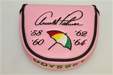 Arnold Palmer Bay Hill Pink Mallet Putter Cover with Years of Masters Victories - Odyssey