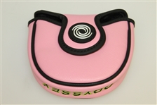 Arnold Palmer Bay Hill Pink Mallet Putter Cover with Years of Masters Victories - Odyssey