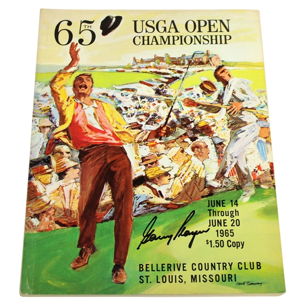 Gary Player Signed 1965 US Open at Bellerive CC Official Program JSA ALOA