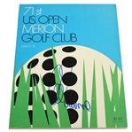 Lee Trevino Signed 1971 US Open Championship at Merion GC Official Program JSA ALOA
