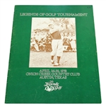 Multi-Signed 1978 Legends of Golf Tournament Program - Signed by All Photos JSA ALOA