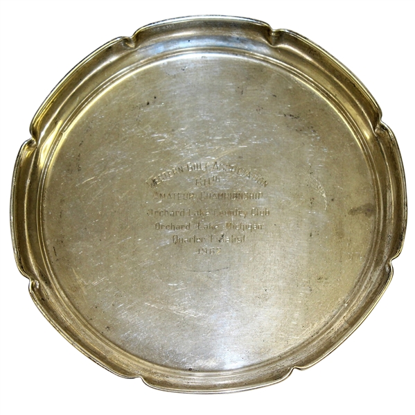 Don Cherrys 1962 WGA 60th Amateur Championship Quarter-Finalist Sterling Tray