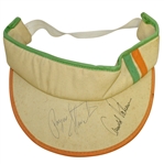 Payne Stewart & Arnold Palmer Signed Vintage Visor JSA ALOA