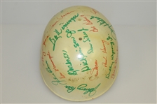 Multi-Signed Vintage Cleveland Open Cream Hard Hat - Lema, Snead, Boros, others JSA ALOA