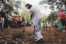 Bubba Watson Signed Spectacular 'Recovery Shot' Photo To Win 2012 Masters PSA/DNA #Y71963