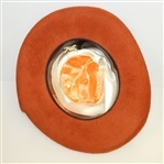 Don Cherry's Personal Burnt Orange 'Hook Em' Beaver 100 Texas Hatters Custom Hat