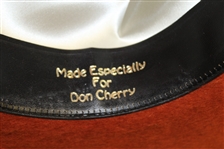 Don Cherry's Personal Burnt Orange 'Hook Em' Beaver 100 Texas Hatters Custom Hat