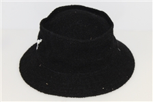 Three Don Cherry Personal Kangol Leather Suede Black Golf Hats - Suede, Logo Side, & Logo Front