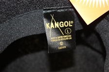 Three Don Cherry Personal Kangol Leather Suede Black Golf Hats - Suede, Logo Side, & Logo Front