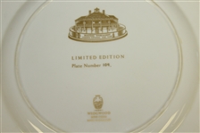 Augusta National Clubhouse Wedgwood Bone China Ltd Ed Plate #109 - Gifted to Bobby Jones' Son Robert Tyre III