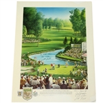 Butler National #18 Ltd Ed Print Signed by Scott Verplank with Facsimile Evans, Nicklaus, & Watson JSA ALOA