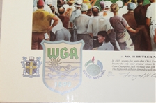 Butler National #18 Ltd Ed Print Signed by Scott Verplank with Facsimile Evans, Nicklaus, & Watson JSA ALOA