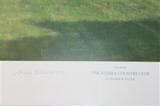 Steve Elkington Signed Riviera Country Club Artist Proof - Also Signed by Artist Baxter JSA ALOA