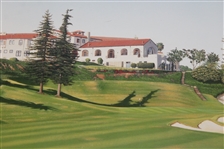 Steve Elkington Signed Riviera Country Club Artist Proof - Also Signed by Artist Baxter JSA ALOA