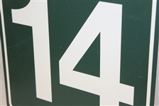 Ryder Cup 14th Hole Crossing Signs from Oak Hill