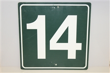 Ryder Cup 14th Hole Crossing Signs from Oak Hill