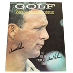 Arnold Palmer Twice Signed 1969 Golf 10th Anniversary Issue Magazine Page JSA ALOA