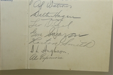 1929 Ryder Cup Teams Signed Luncheon Menu - Whitecraigs Golf Course - Hagen, Smith, others JSA ALOA