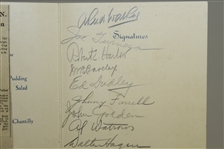 1929 Ryder Cup Teams Signed Luncheon Menu - Whitecraigs Golf Course - Hagen, Smith, others JSA ALOA