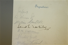 1929 Ryder Cup Teams Signed Luncheon Menu - Whitecraigs Golf Course - Hagen, Smith, others JSA ALOA