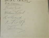 1929 Ryder Cup Teams Signed Luncheon Menu - Whitecraigs Golf Course - Hagen, Smith, others JSA ALOA
