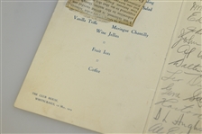 1929 Ryder Cup Teams Signed Luncheon Menu - Whitecraigs Golf Course - Hagen, Smith, others JSA ALOA