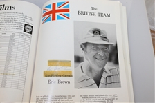 Teams Signed 1971 Ryder Cup Program with Four Badges/Crests/Shields JSA ALOA