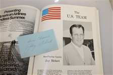 Teams Signed 1971 Ryder Cup Program with Four Badges/Crests/Shields JSA ALOA