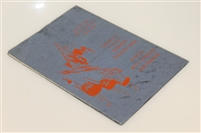 1929 Ryder Cup Bon Voyage Dinner Program Signed By Entire Team-PGA Star Joe Kirkwood Pers. Collection-JSA ALOA