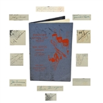 1929 Ryder Cup Bon Voyage Dinner Program Signed By Entire Team-PGA Star Joe Kirkwood Pers. Collection-JSA ALOA