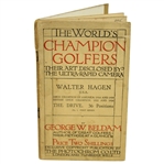 1924 George Beldam The Worlds Champion Golfers Brochure with Hagen Fold Out Swing Sequence